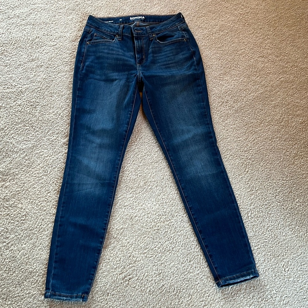 NWOT Sonoma size 6 curvy skinny jeans